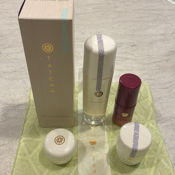 Tatcha Skincare Collection with Violet and Cream Tones - Picture 1 of 7